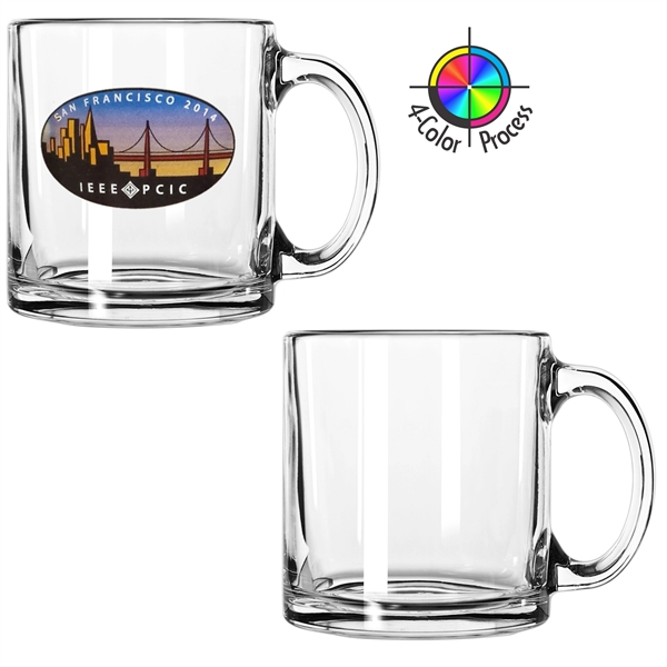 13oz Clear or Frosted Glass C-Handle Mug... from ASI 80093 Pyrographics / Pyrographics Line