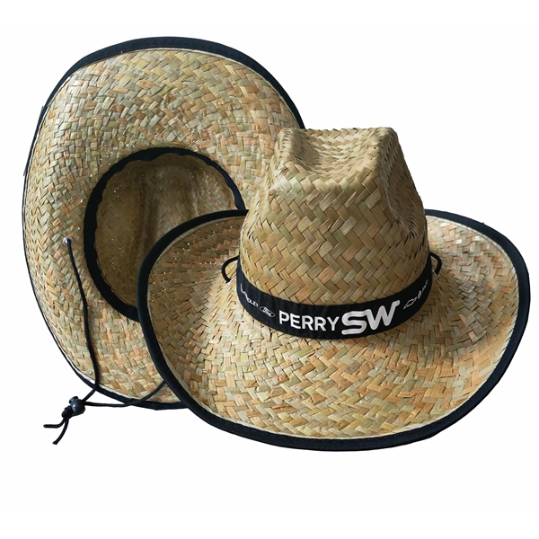 Western Cowboy Straw Hat With Custom Band... from ASI 72657 Active Life Promo / Apres Ski Active Life Promo