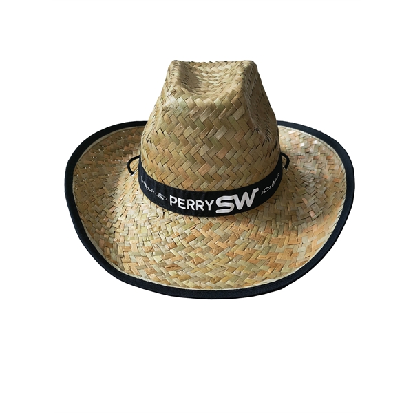 Western Cowboy Straw Hat With Custom Band... from ASI 72657 Active Life Promo / Apres Ski Active Life Promo