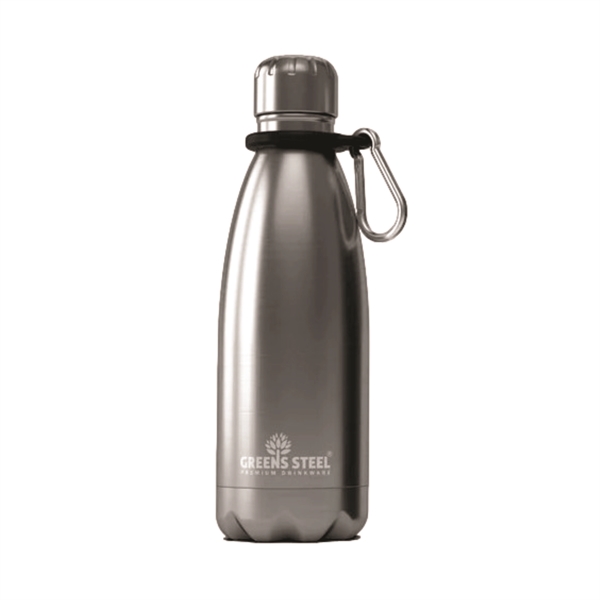 Single Wall Stainless Steel kids water bottle by Greens Steel.... from ASI 72657 Active Life Promo / Apres Ski