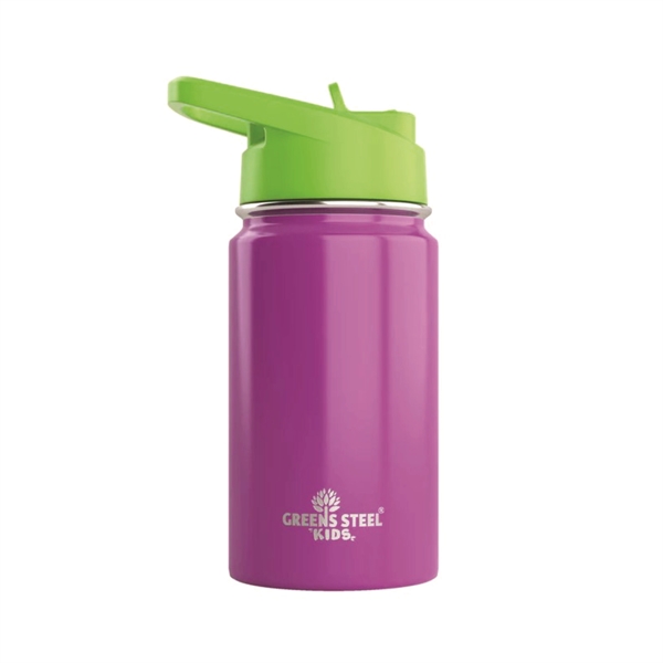 Kids double wall vacuum insulated stainless steel water bottle with coated... from ASI 72657 Active Life Promo / Apres Ski