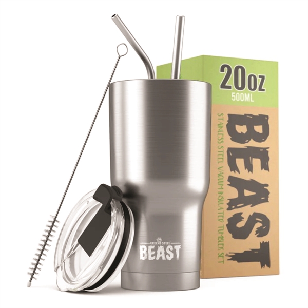 Reusable Stainless Steel Double Insulated Coffee Tumbler With Straw.... from ASI 72657 Active Life Promo / Apres Ski