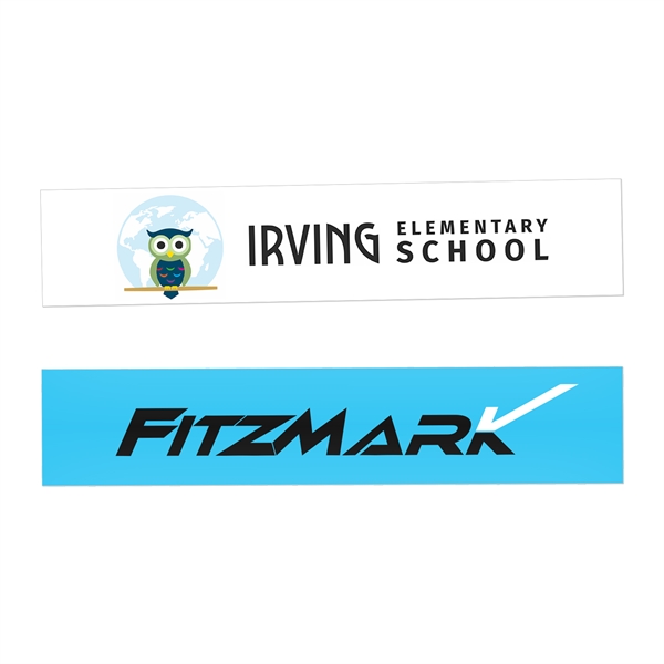 Rectangular adhesive stickers on 70lb. paper in assorted sizes. UV resistant.... from ASI 62088 IDProductsource