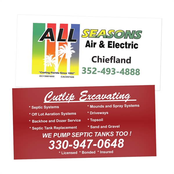 Rectangle-shaped water-resistant sticker. Individually cut, UV resistant, printed on 70lb. 4mil... from ASI 62088 IDProductsource