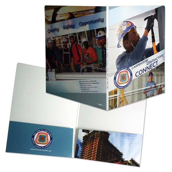 Double score backbone 9" x 12" presentation folder with 1/4" backbone... from ASI 32050 Admore / Admore®