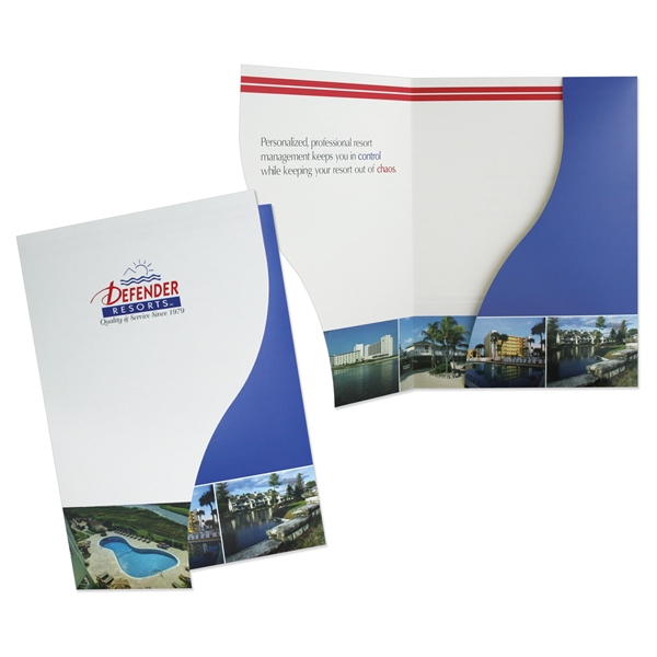 Presentation Folder with Serpentine Cut Pocket... from ASI 32050 Admore / Admore®