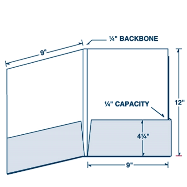 Capacity Box Pocket Presentation Folder... from ASI 32050 Admore / Admore®