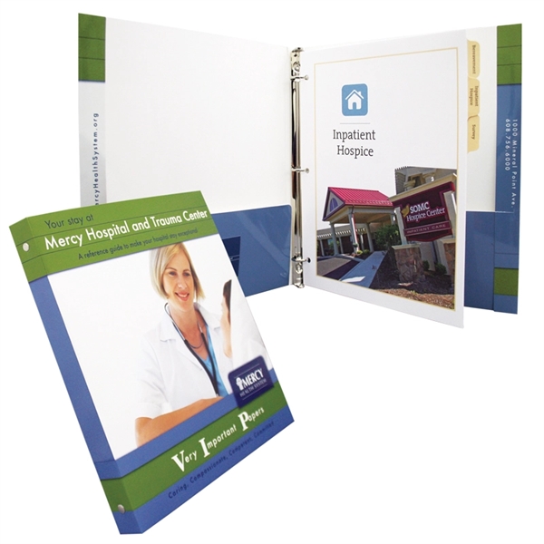Reinforced Edge 3-ring paper pocket binder... from ASI 32050 Admore / Admore®