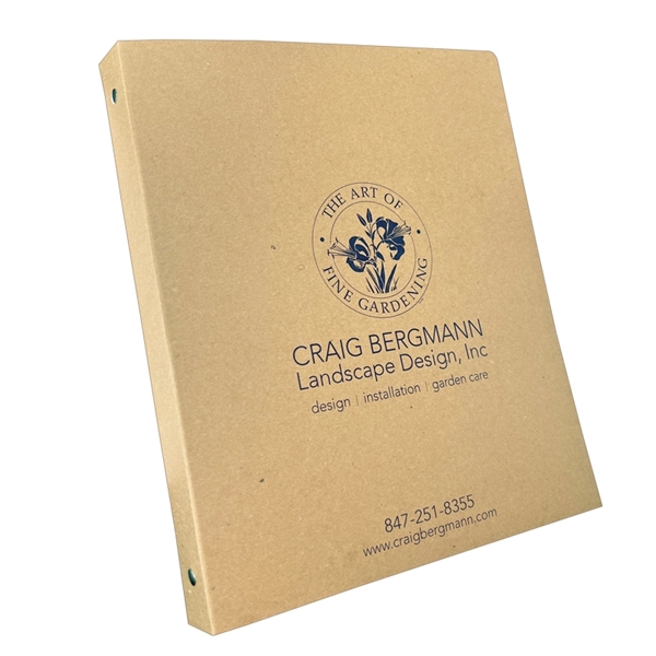 Binder made of 100% post consumer recycled chipboard.... from ASI 32050 Admore / Admore®