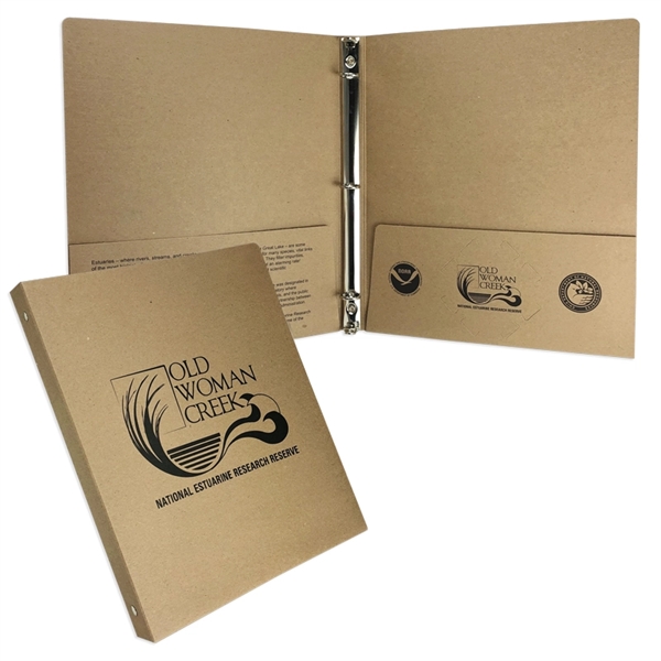 Binder made of 100% post consumer recycled chipboard.... from ASI 32050 Admore / Admore®