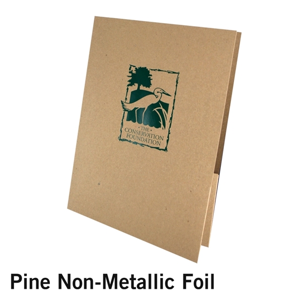 Foil stamped 100% recycled chipboard folder... from ASI 32050 Admore / Admore®