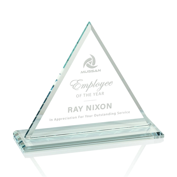 Jade color 1/2-inch thick triangular shape award on a base.... from ASI 84592 St Regis Group / St Regis