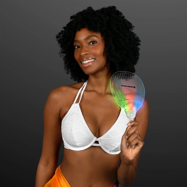 Blank or imprinted. Custom flashing fancy fan with LED lights.... from ASI 34194 ALightPromos / Alight Promotional Products