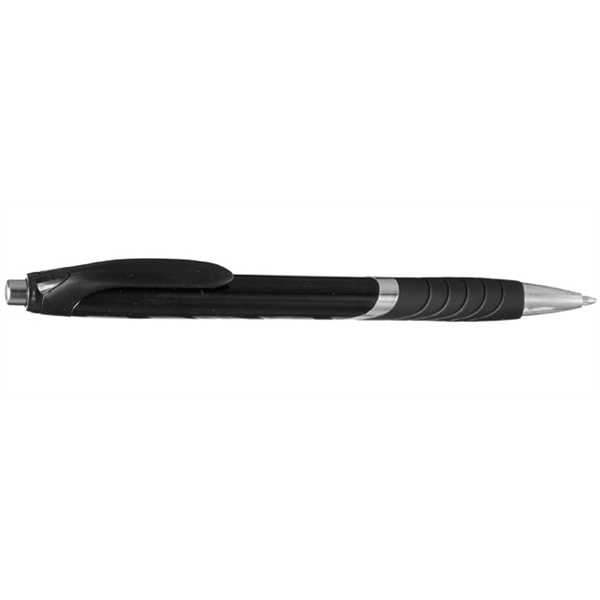 Ergonomically designed click-action ballpoint pen with rubber grip.... from ASI 39552 BEL Promo