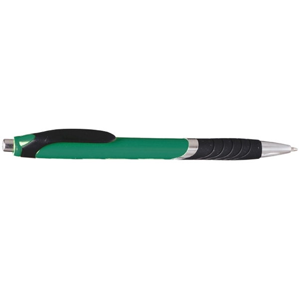 Ergonomically designed click-action ballpoint pen with rubber grip.... from ASI 39552 BEL Promo