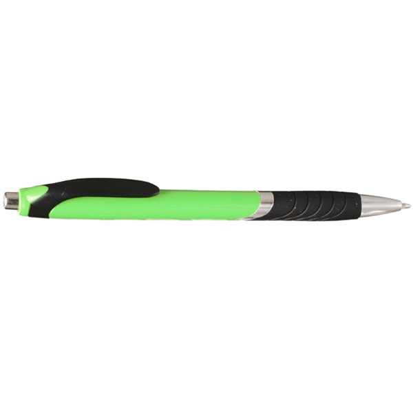 Ergonomically designed click-action ballpoint pen with rubber grip.... from ASI 39552 BEL Promo