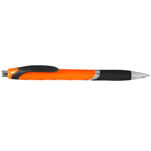 Ergonomically designed click-action ballpoint pen with rubber grip.... from ASI 39552 BEL Promo