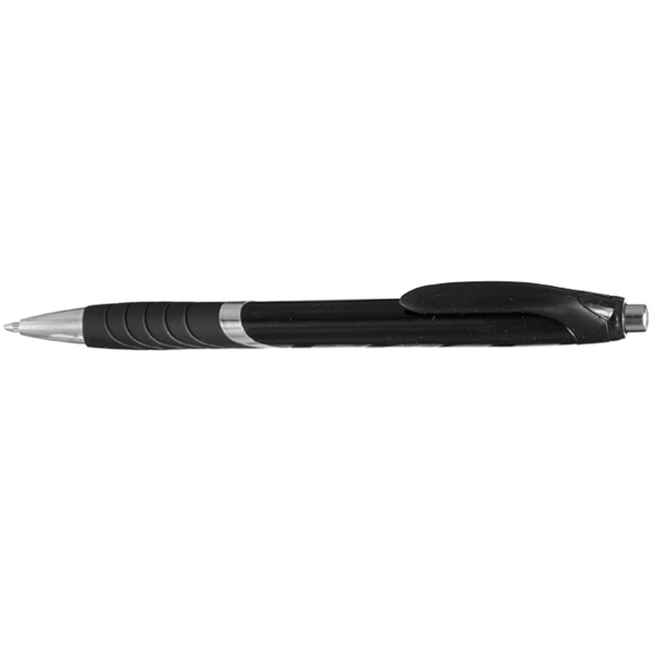 Ergonomically designed click-action ballpoint pen with rubber grip.... from ASI 39552 BEL Promo
