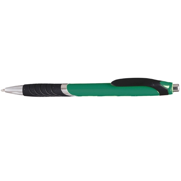Ergonomically designed click-action ballpoint pen with rubber grip.... from ASI 39552 BEL Promo