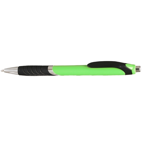 Ergonomically designed click-action ballpoint pen with rubber grip.... from ASI 39552 BEL Promo