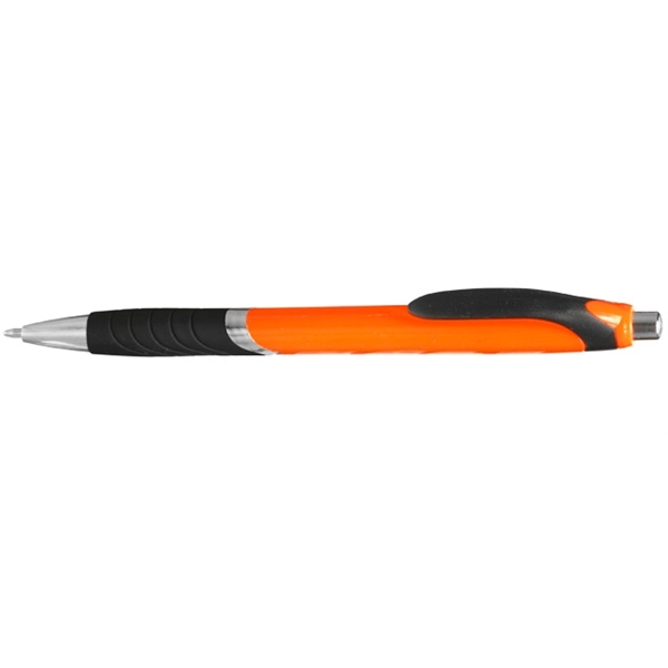 Ergonomically designed click-action ballpoint pen with rubber grip.... from ASI 39552 BEL Promo