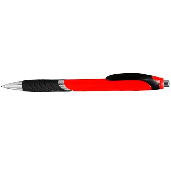 Ergonomically designed click-action ballpoint pen with rubber grip.... from ASI 39552 BEL Promo