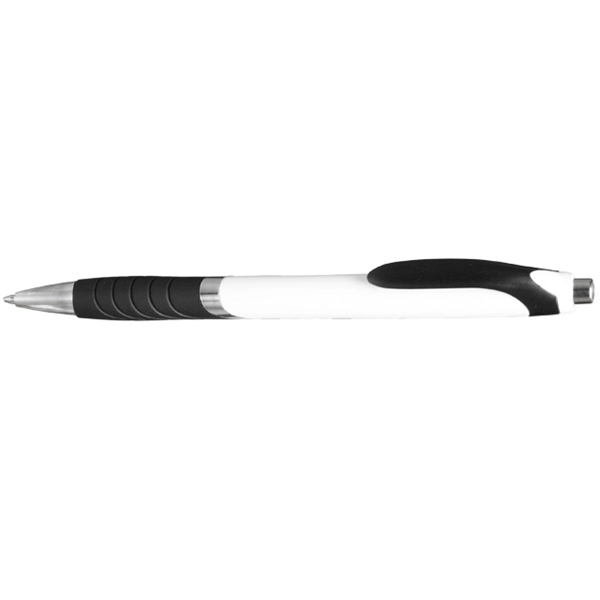 Ergonomically designed click-action ballpoint pen with rubber grip.... from ASI 39552 BEL Promo