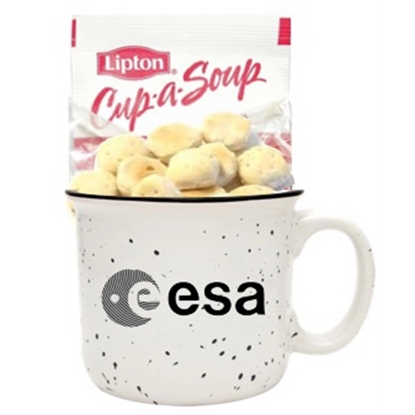 Cup of Soup in 14 oz Blue Mug wrapped with soup... from ASI 89971 Stuff A Mug