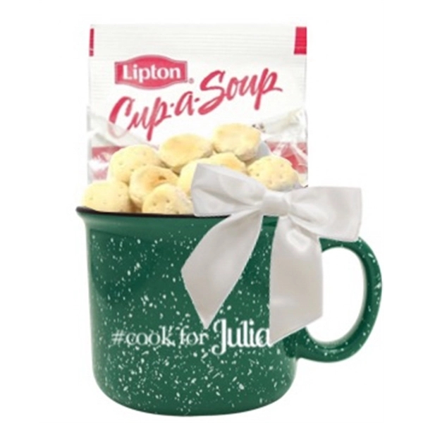 Cup of Soup in 14 oz Blue Mug wrapped with soup... from ASI 89971 Stuff A Mug