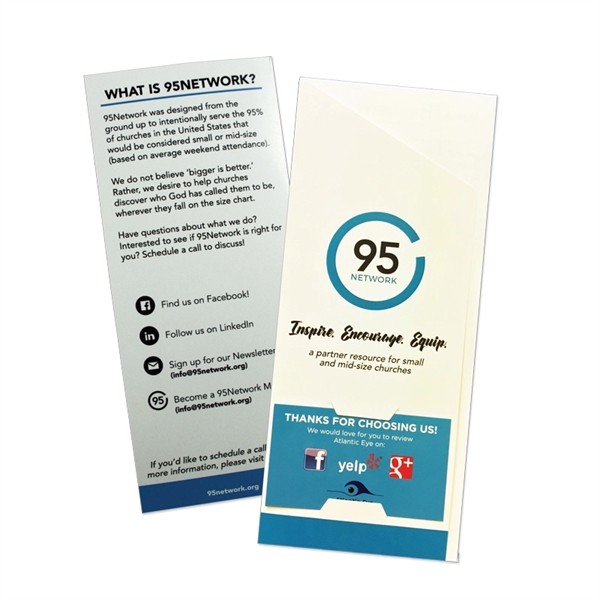 Full color digital print receipt holder 4" x 9"... from ASI 32050 Admore