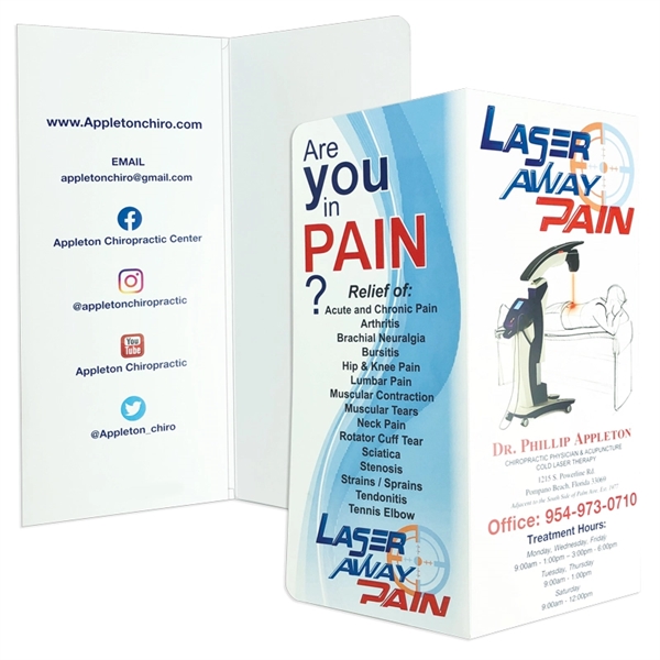 Full Color Digital Print Document Folder 10-1/4" x 4-1/2"... from ASI 32050 Admore