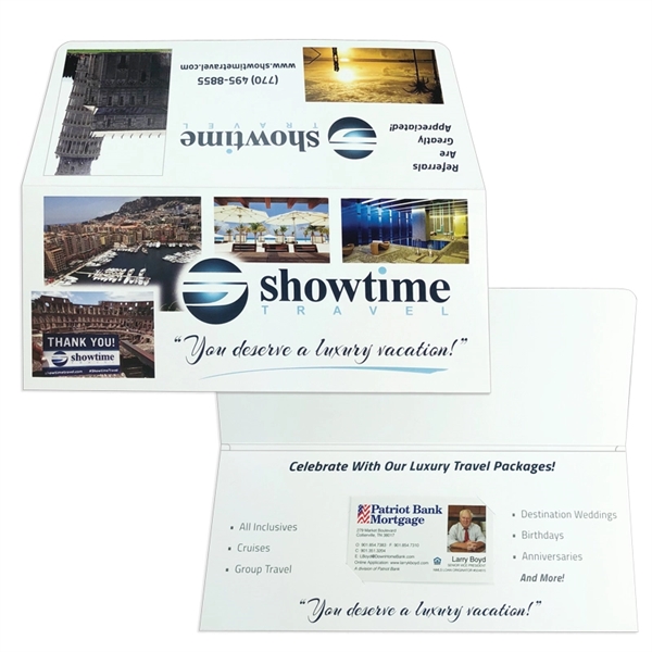 Full Color Digital Print Document Folder 10-1/4" x 4-1/2"... from ASI 32050 Admore