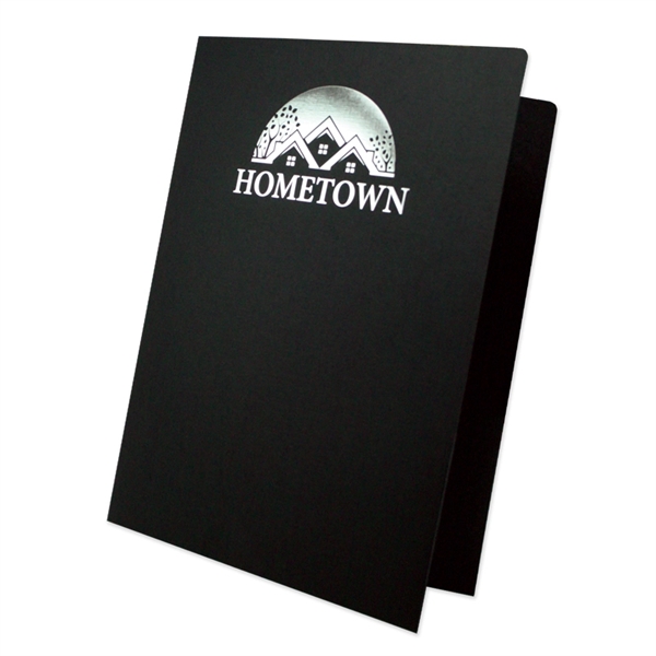 Large presentation folder with two 4-1/4" pockets and foil stamped imprint.... from ASI 32050 Admore / Admore®