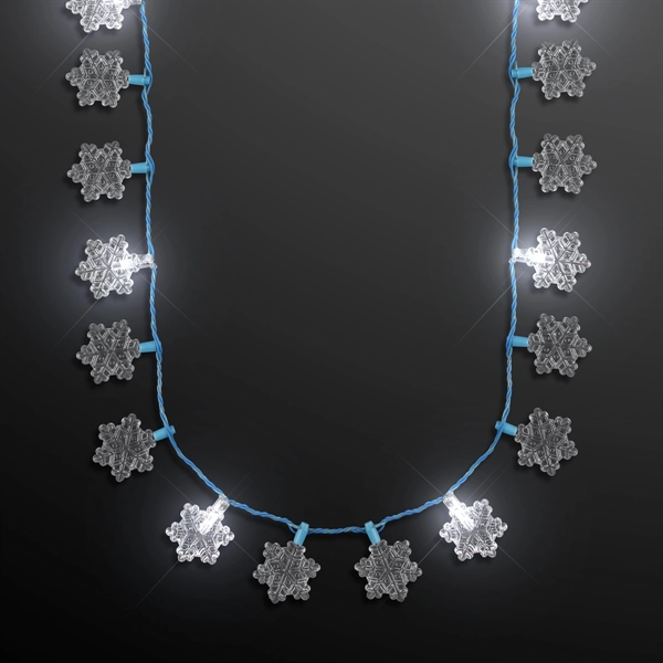 Stock snowflake string lights necklace. Blank.... from ASI 34194 ALightPromos / Alight Promotional Products