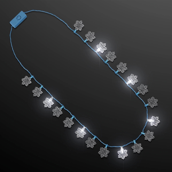 Stock snowflake string lights necklace. Blank.... from ASI 34194 ALightPromos / Alight Promotional Products