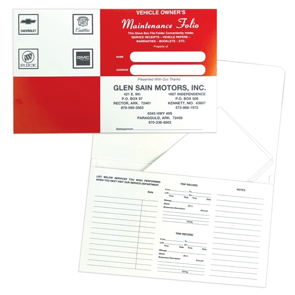 Red Square wallet style document folder... from ASI 32050 Admore / Admore®