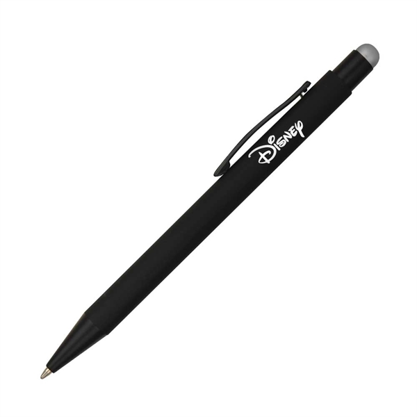 Click action aluminum pen with soft touch stylus... from ASI 40544 Binaco