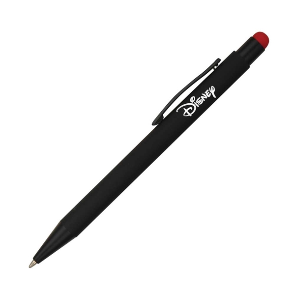 Click action aluminum pen with soft touch stylus... from ASI 40544 Binaco