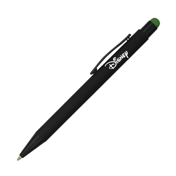 Click action aluminum pen with soft touch stylus... from ASI 40544 Binaco