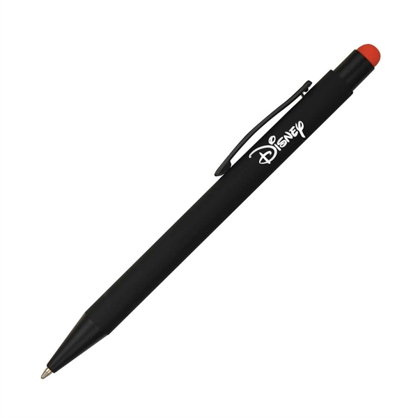Click action aluminum pen with soft touch stylus... from ASI 40544 Binaco