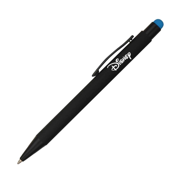 Click action aluminum pen with soft touch stylus... from ASI 40544 Binaco