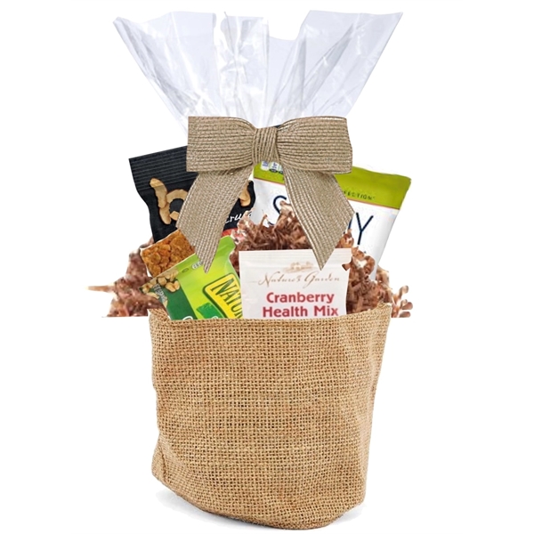 Jute Basket of Healthy Snacks... from ASI 89971 Stuff A Mug