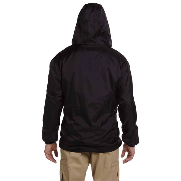 Dickies men's fleece-lined hooded nylon jacket with full zip and hand-warmer... from ASI 34063 alphabroder