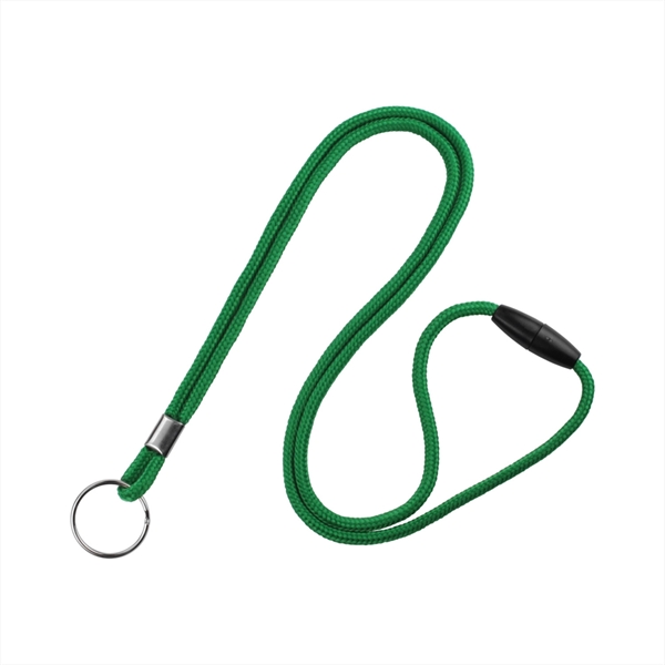1/8" round polypropylene 36" lanyard, with breakaway. Nickel-plated steel key ring... from ASI 62088 IDProductsource