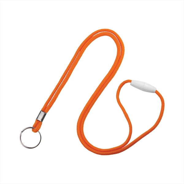 1/8" round polypropylene 36" lanyard, with breakaway. Nickel-plated steel key ring... from ASI 62088 IDProductsource