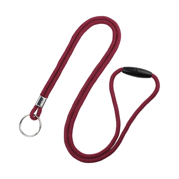 1/8" round polypropylene 36" lanyard, with breakaway. Nickel-plated steel key ring... from ASI 62088 IDProductsource