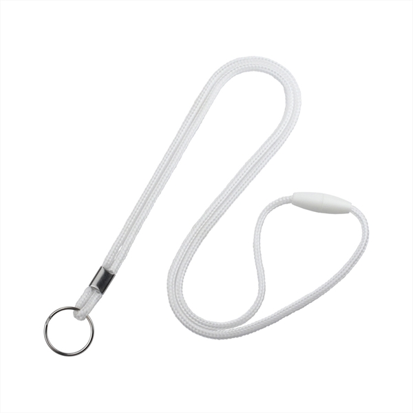 1/8" round polypropylene 36" lanyard, with breakaway. Nickel-plated steel key ring... from ASI 62088 IDProductsource