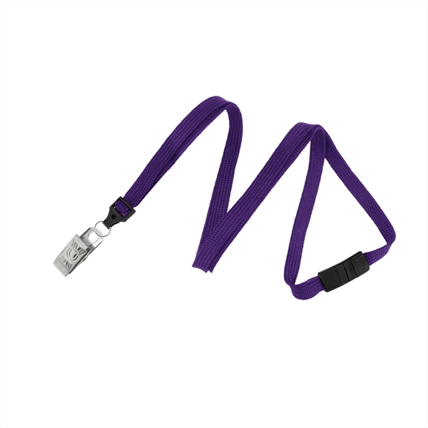 3/8" polypropylene tube stock lanyard with bulldog clip. Simple and affordable,... from ASI 62088 IDProductsource