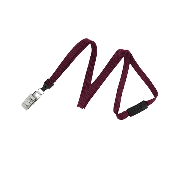 3/8" polypropylene tube stock lanyard with bulldog clip. Simple and affordable,... from ASI 62088 IDProductsource