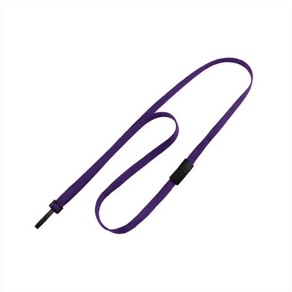 3/8" polypropylene flat-braid tube lanyard. Narrow, twist-free plastic hook end fitting... from ASI 62088 IDProductsource